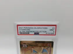 Pokemon 2021 Celebrations Metal Charizard Gold #4 UPC Promo PSA 9 Mint - Image 5