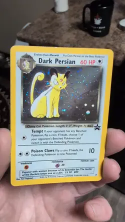 Dark Persian Holo #17 Black Star Nintendo Magazine Promo Pokemon MP - Image 2