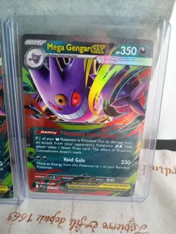Mega Gengar ex 056/094 Me02: Phantasmal Flames Holo Trading Cards X3 Pokemon NM - Image 2