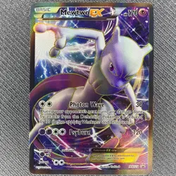Pokemon Mewtwo EX TCG Full Art Holo Card Promo XY125 Black Star - Image 1