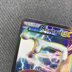 Pokemon Mewtwo EX TCG Full Art Holo Card Promo XY125 Black Star - Image 2