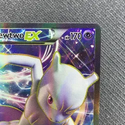 Pokemon Mewtwo EX TCG Full Art Holo Card Promo XY125 Black Star - Image 3