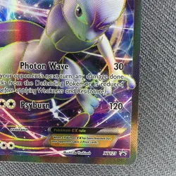 Pokemon Mewtwo EX TCG Full Art Holo Card Promo XY125 Black Star - Image 4