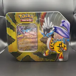 Pokemon 2024 Paradox Destinies Collector's Tin Raging Bolt EX - Image 1