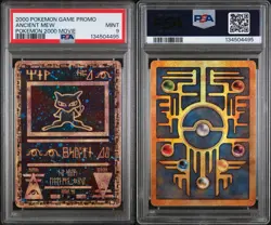 Pokemon PSA 9 Mint Black Star Promo - Pokemon The Movie 2000 Ancient Mew - Image 3