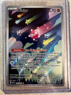 Minior 201/182 Illustration Rare Holo NM Pokemon TCG SV04: Paradox Rift - Image 1