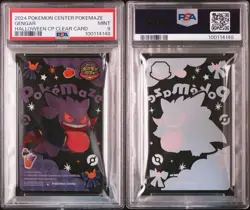 PSA 9 Pokemon Cafe Gengar Halloween Transparent Clear Card Promo Japanese - Image 5