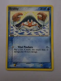 Pokemon TCG Card 2006 EX Crystal Guardians - Krabby 54/100 Near mint/mint - Image 1