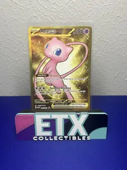 Pokemon TCG 151 Mew EX 205/165 Full Art Scarlet & Violet 193 053 Gold Hyper Rare - Image 1