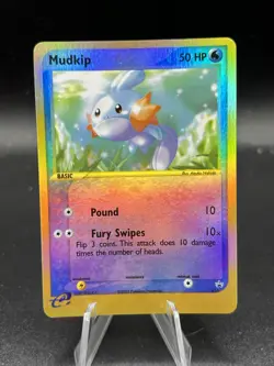 Pokemon Card Mudkip Nintendo Black Star Promo 010 Reverse Holo NM BF3 - Image 1