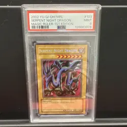 PSA 9 YU-GI-Oh! Mrl-Magic Ruler 103 Serpent Night Dragon 1st Edition - Image 1