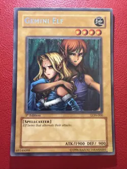 Yu-Gi-Oh! - Gemini Elf - LON-000 Labyrinth of Nightmare - 1st Edition - MP - Image 1