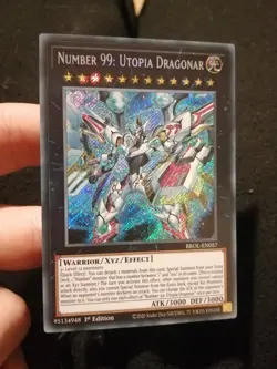 Yugioh Number 99: Utopia Dragonar BROL-EN057 Secret Rare 1st Edition NM - Image 1