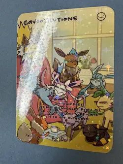 Pokederp Cayootilutions - Holo Eeveelutions Derpy Fan Art Card Non-TCG Rare NM! - Image 5