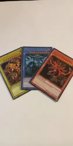 yugioh TCG The Egyptian God Cards Combo, Ra, Obelisk, Slifer ( LC01 ) - Image 1