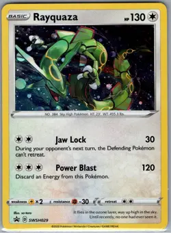 Rayquaza - SWSH029 Holo SWSH: Sword & Shield Promo - Pokemon Card - NM - Image 1