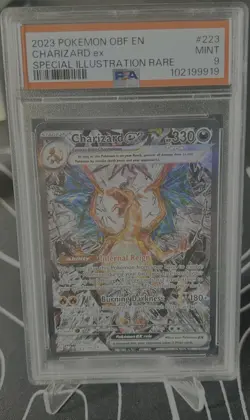 Pokemon TCG Obsidian Flames Charizard EX Card 223/197 Sir PSA 9 Mint - Image 3