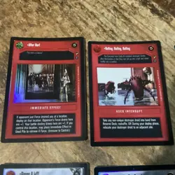 Star Wars CCG Theed Palace Foil Cards (6) VGC - Image 2