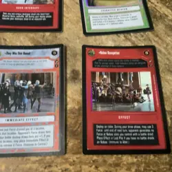 Star Wars CCG Theed Palace Foil Cards (6) VGC - Image 4