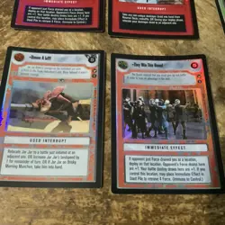 Star Wars CCG Theed Palace Foil Cards (6) VGC - Image 5