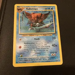 Pokemon Neo Discovery Kabutops TCG Card 25/75 Rare Non Holo Unlimited - Image 1