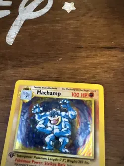 Machamp 8/102 Holo Rare Deck Exclusives 1st Edition Base Set Pokemon Card MP - Image 2