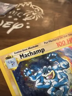 Machamp 8/102 Holo Rare Deck Exclusives 1st Edition Base Set Pokemon Card MP - Image 4