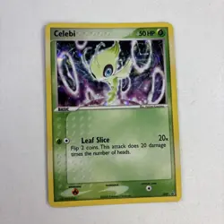 Pokemon 2005 Celebi Holo Rare Black Star Promo Card 029 - Image 1