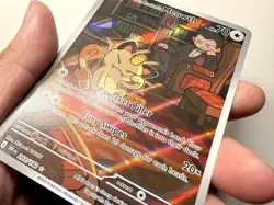 Pokemon TCG Team Rockets Meowth Card 203/182 Destined Rivals Set - Image 3