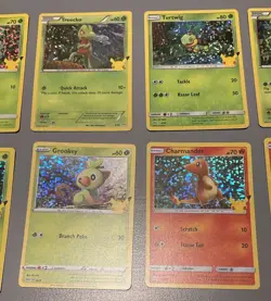 Pokemon 25th Anniversary McDonald's 2021 Holo+Non Holo Base Set-Mint-50 Cards - Image 5