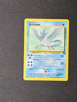 Pokemon TCG Articuno 17/62 Fossil Unlimited Rare Non Holo Vintage Card - Image 1