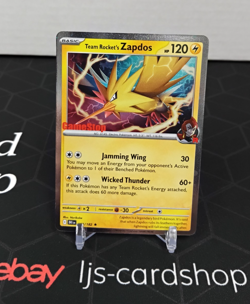 Team Rocket's Zapdos Gamestop Promo 070/182 Holo NM Pokemon Card TK - Image 1