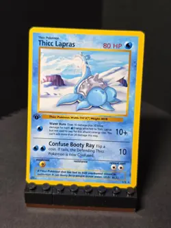 Thick Pokemon - Thicc Blastoise - Unofficial Parody Meme Card - Image 2