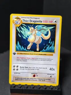 Thick Pokemon - Thicc Blastoise - Unofficial Parody Meme Card - Image 5