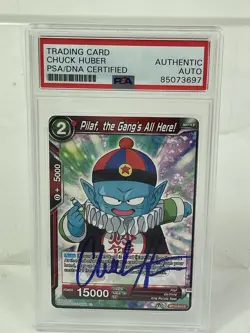 Dragon ball Z Pilaf Trading Card Signed By Voice Actor Chuck Huber PSA Slabbed - Image 1
