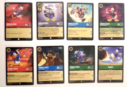 Disney Lorcana Theme - Donald Duck Theme Lot of 8 cards - Image 1