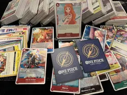 One Piece TCG x50 Cards BULK LOT | 15 Holographic Rares + UC/C/L NM ENGLISH - Image 1