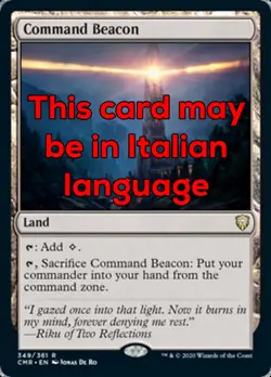 MTG COMMAND BEACON EXC - FARO DI COMANDO - CMR - MAGIC - Image 1