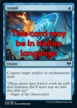 MTG ANNUL FOIL EXC - NULLIFICARE - KHM - MAGIC - Image 1