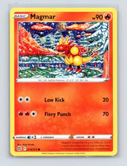 Pokemon TCG Magmar 019/172 SWSH09: Brilliant Stars Normal NM - Image 1