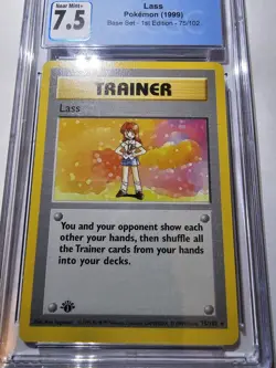 1st Edition Lass 75/102 CGC 7.5 - Pokemon TCG Base Set Shadowless - Image 2