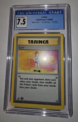 1st Edition Lass 75/102 CGC 7.5 - Pokemon TCG Base Set Shadowless - Image 4