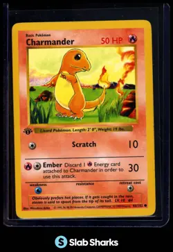 1999 POKEMON BASE SET 1ST EDITION #46/102 CHARMANDER - Image 1