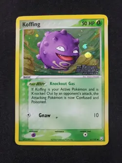 Koffing 61/109 Team Rocket Returns Reverse Holo Stamp Ex 2005 Pokemon NM ** - Image 1
