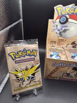 HEAVY Pokemon Fossil 1st Edition Booster Pack WOTC (Zapdos Art) 21.28g* GengarU! - Image 1