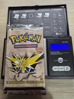 HEAVY Pokemon Fossil 1st Edition Booster Pack WOTC (Zapdos Art) 21.28g* GengarU! - Image 2