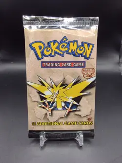 HEAVY Pokemon Fossil 1st Edition Booster Pack WOTC (Zapdos Art) 21.28g* GengarU! - Image 3