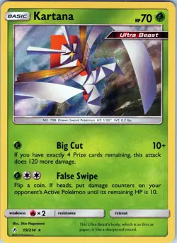 Kartana 19/214 - Pokemon TCG Sun & Moon Unbroken Bonds - Holo Rare (NM) - Image 1