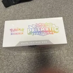 Pokemon TCG Prismatic Evolutions Elite Trainer Box ETB Sealed # 3 with tear - Image 5