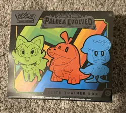 Paldea Evolved Elite Trainer Box ETB Sealed Scarlet Violet Pokemon TCG - Image 1